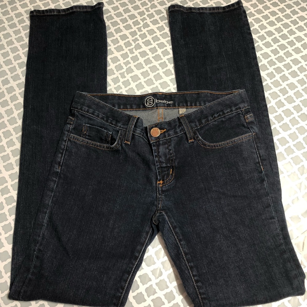 Bebe women’s blue jeans Size 28